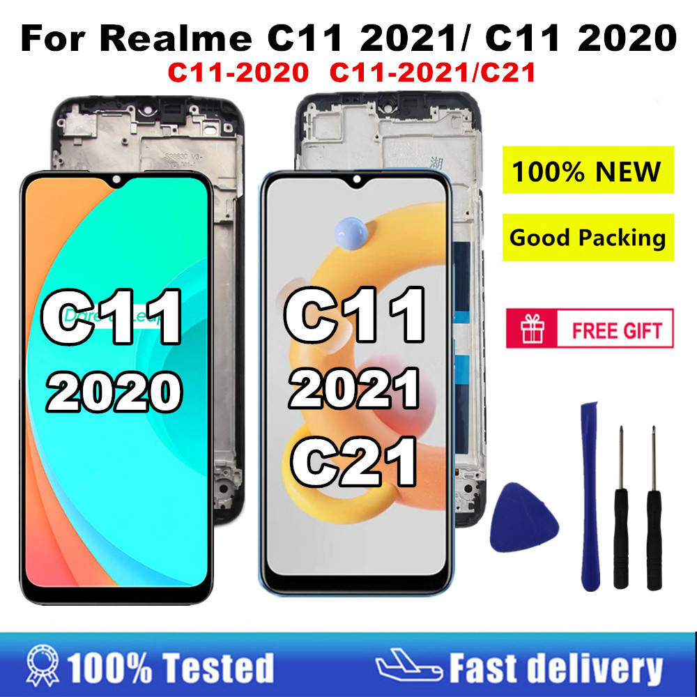 AAA+ LCD For OPPO Realme C11 2021 RMX3231 LCD splay Tou Screen Assembly For Realme C11 2020 RMX2185 