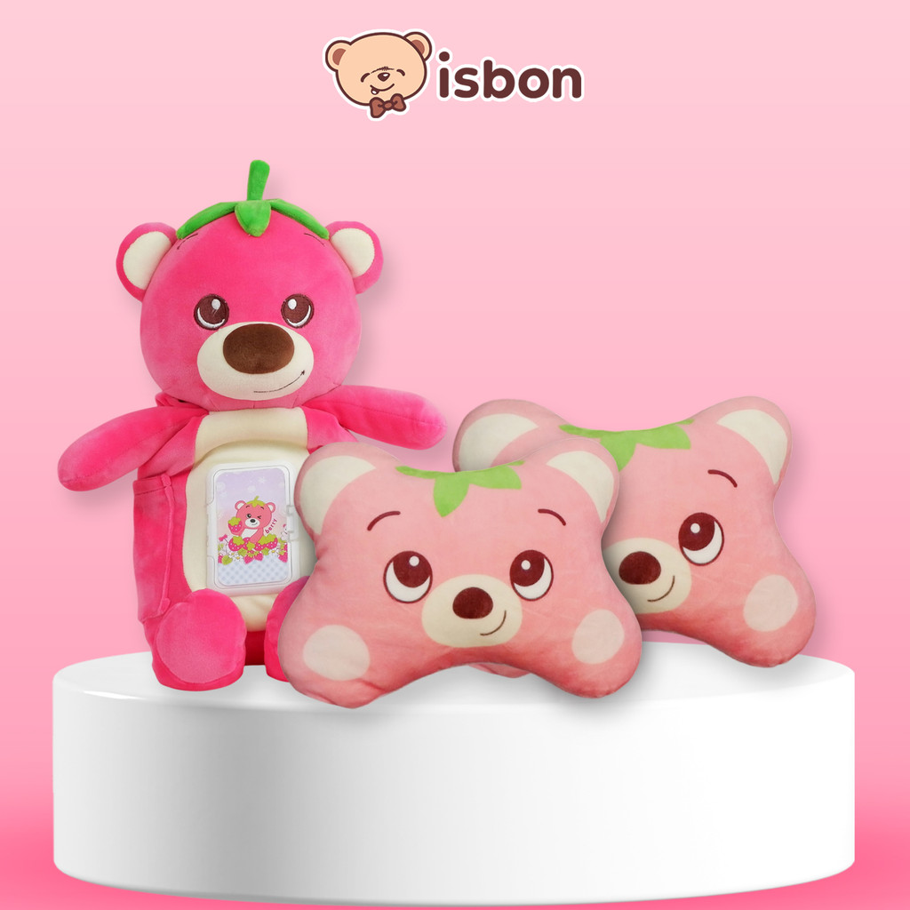 Paket Bundling Bantal Mobil HR Printing dan Tempat Tisu Berry PROMO ISTANA BONEKA 175rb
