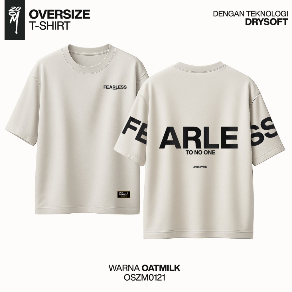 GADINGKU_  Zoomi Kaos Oversize Full Katun 16s Tebal, Lembut, Anti Gerah Sablon DTF Kuat OSZM0121 Fea