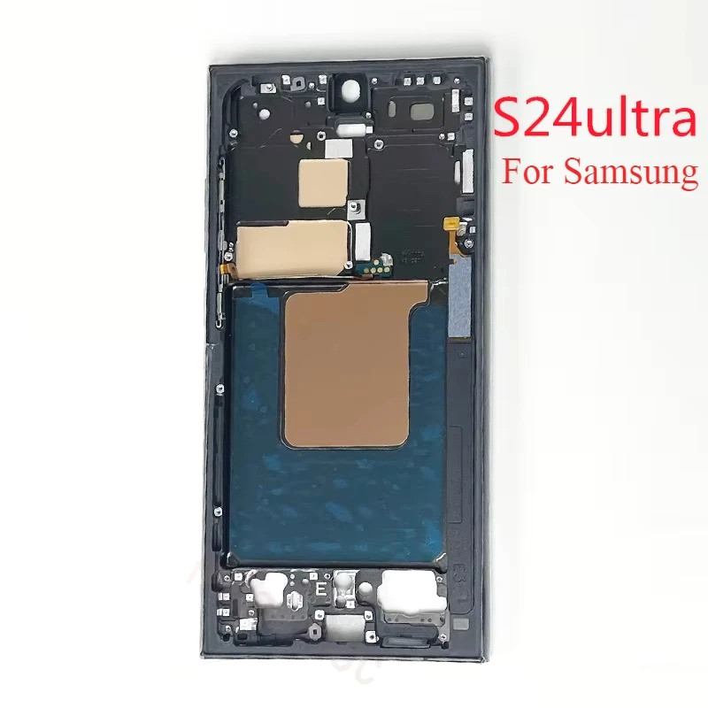Middle Frame Bezel For Samsung Galaxy S24 Ultra LCD Display Refurbish Replacement Parts