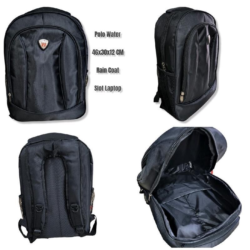 Tas Ransel Backpack Seminar, Tas Laptop Pria Wanita - Polo Water - Original 100%