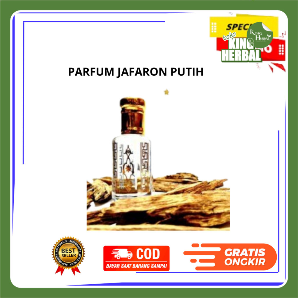 MINYAK WANGI JAFARON PUTIH 6ML | Parfum Jafaron Putih | Minyak Wangi Sholat Original