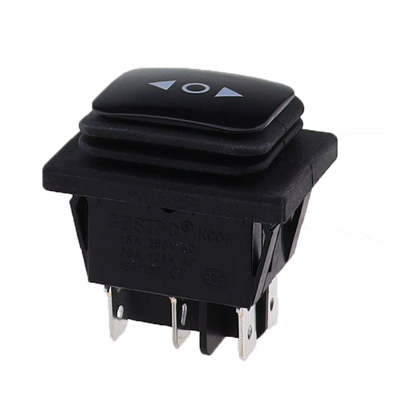 1PC Momentary (on)-off-(on) Waterproof 6Pin Rocker Swit 3 Position Locking ON-OFF-ON DSDT