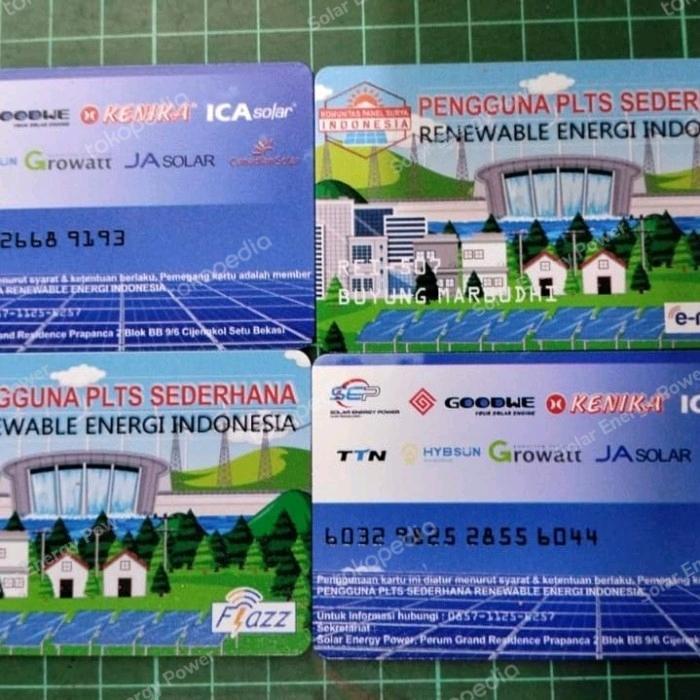 NEW Kartu Anggota REI Komunitas Panel Surya Renewable Energy Indonesia - Flazz BCA PREMIUM