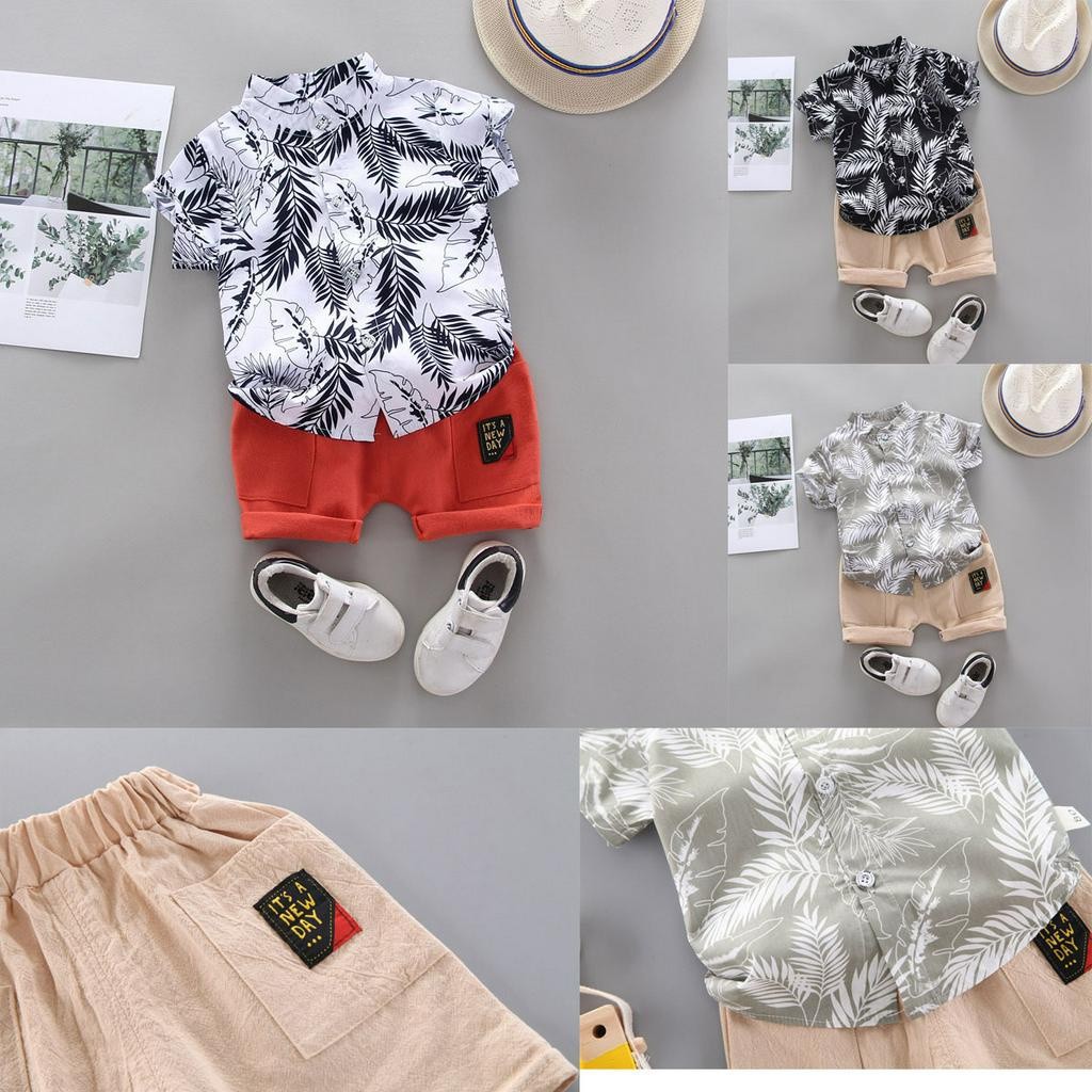 (Samudra mom&baby) Setelan Kemeja Anak Cowo Stelan Bayi Laki Laki 1 Tahun 2 3 4 Tahun motif Batik Da