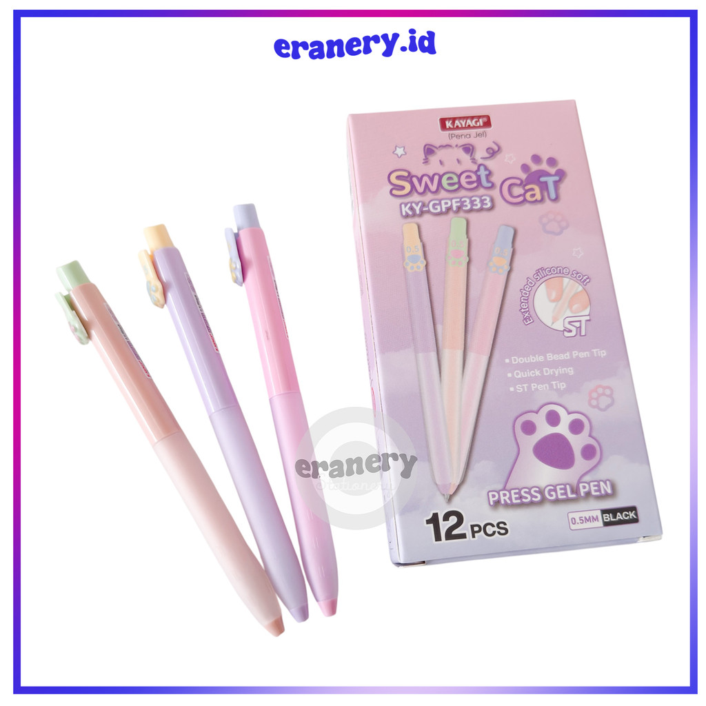 BOLPEN GEL CUTE / BOLPOIN KARAKTER / BOLPEN GEL HITAM