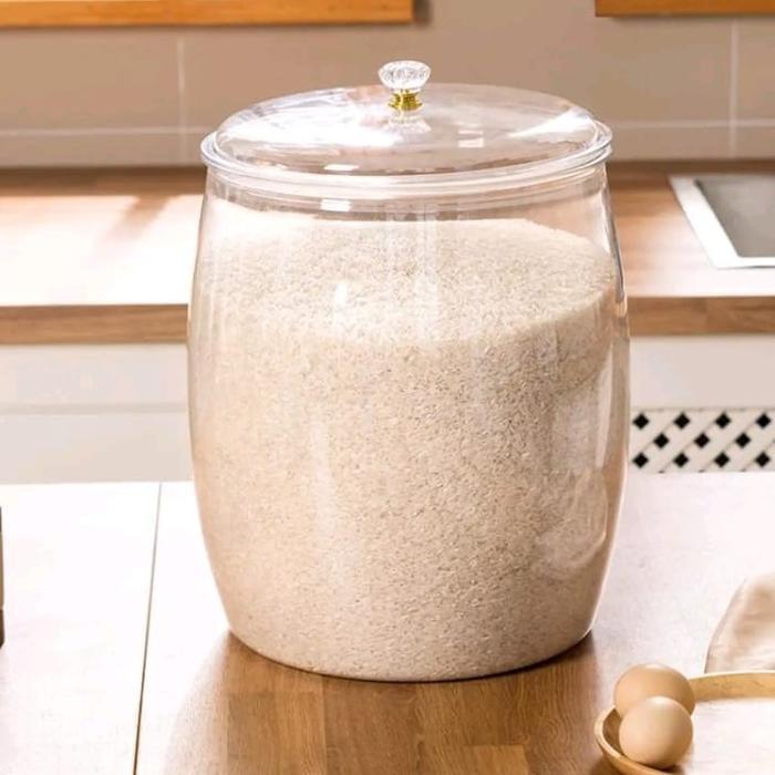 [BAHAN AKRILIK] TOPLES GENTONG JUMBO AKRILIK 18 LITER TOPLES BERAS VIRAL TOPLES KUE JUMBO 18 LITER 1