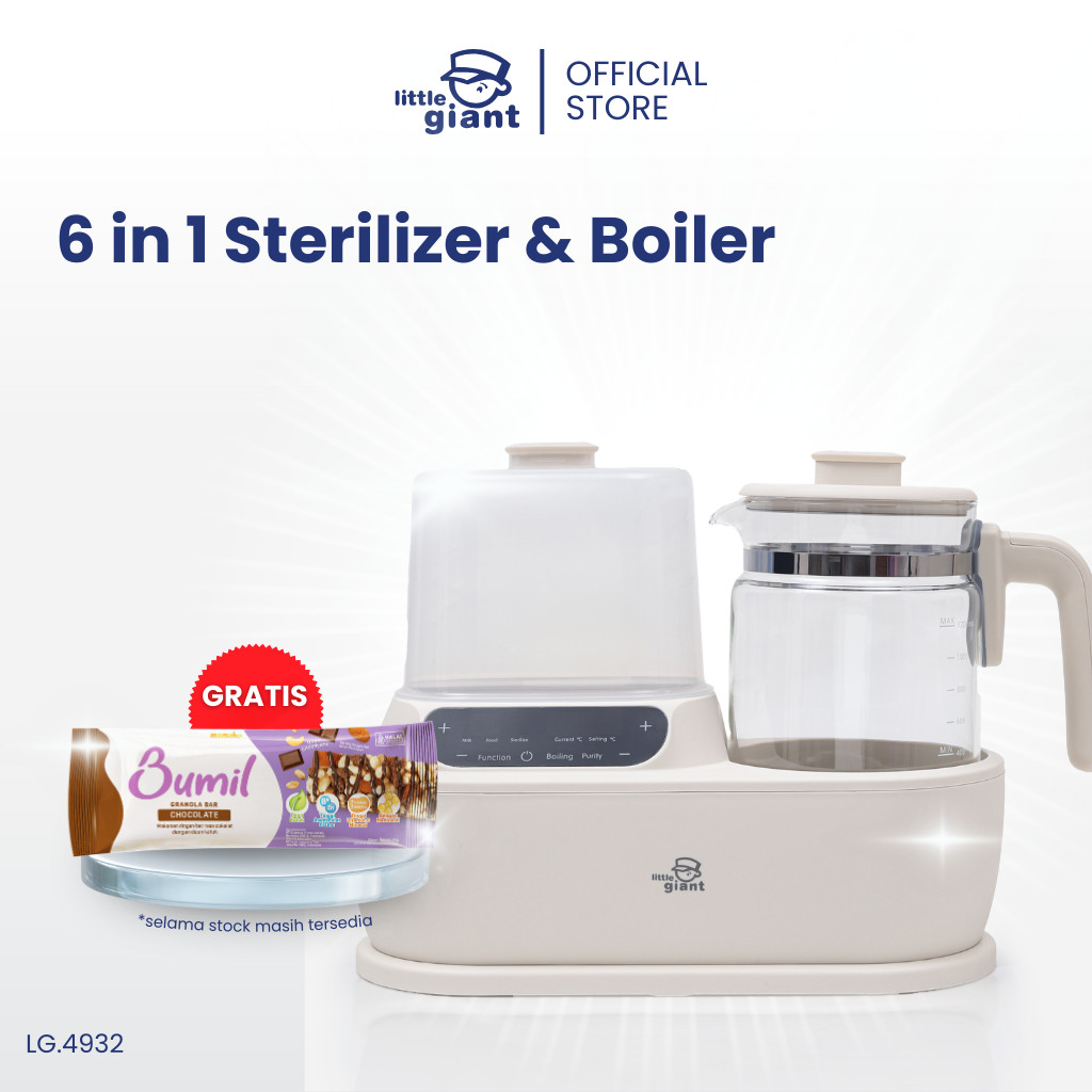 Little Giant Digital 6 in 1 Sterilizer & Boiler | Sterilizer Botol Bayi