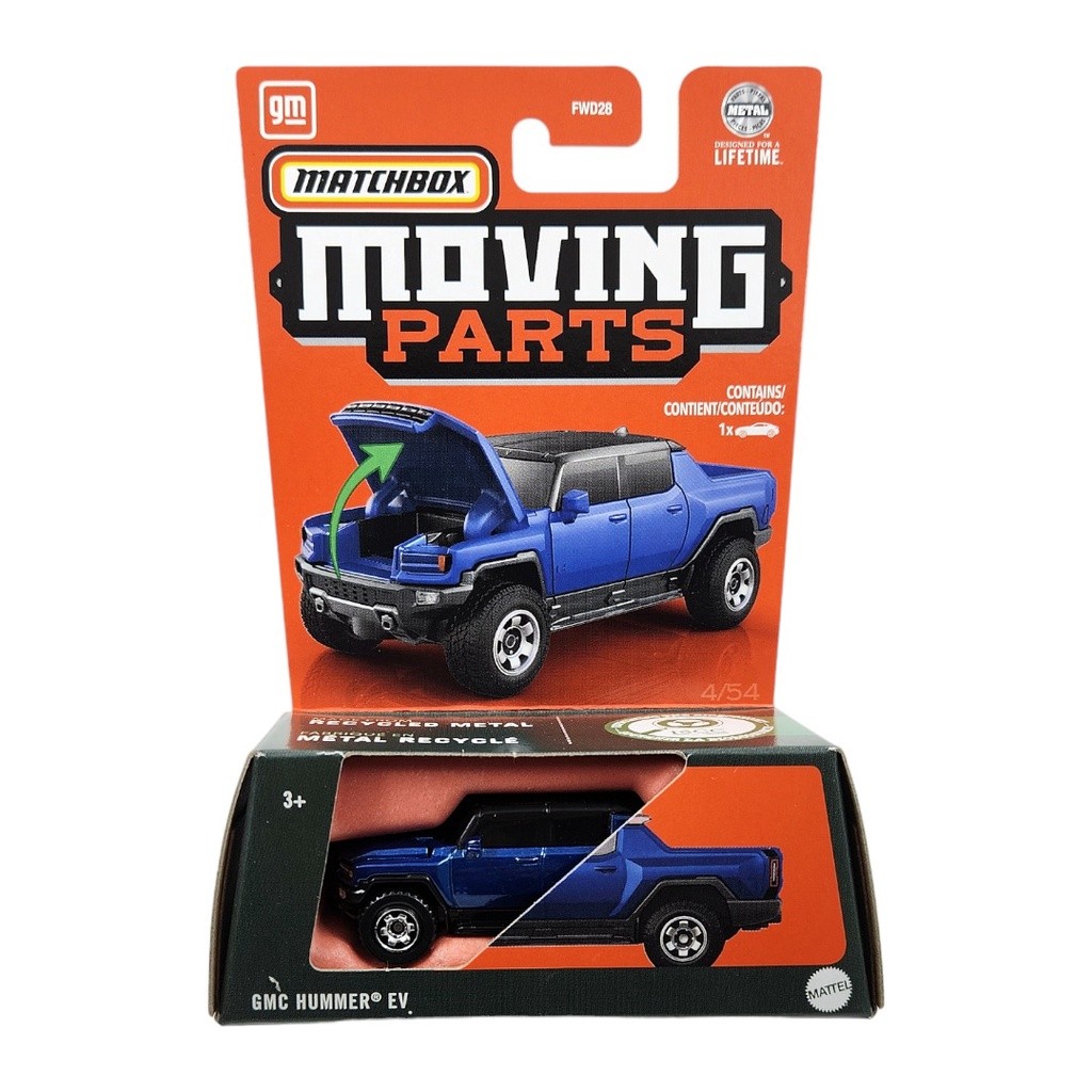 Matchbox Moving Parts GMC Hummer EV Blue - 937J - Original Mattel