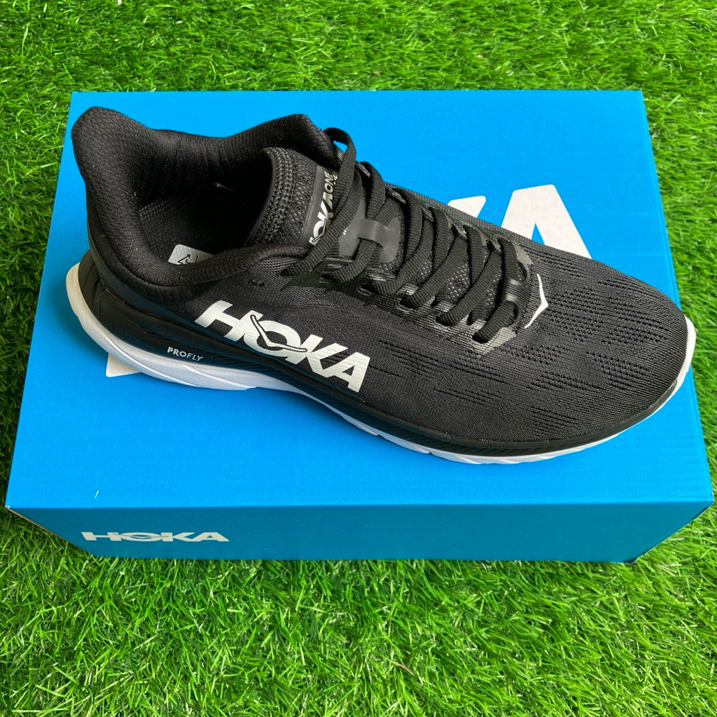 HOKA One One Mach 4 Black Origin running shoes ukuran 37 - 42