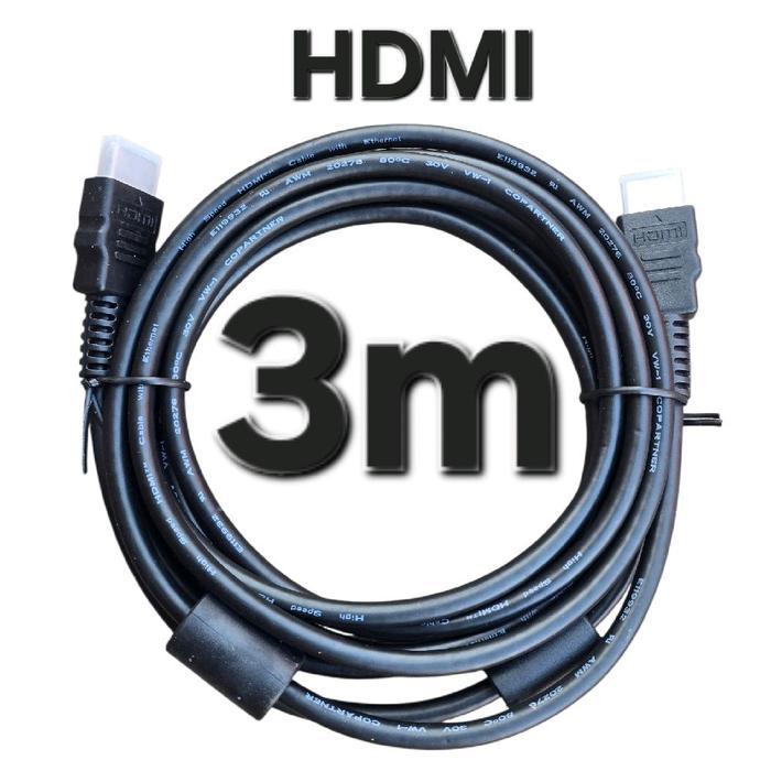 3mtr kabel hdmi hdmi tv proyektor stb set top bok box tv led lcd komputer laptop cpu monitor audio v