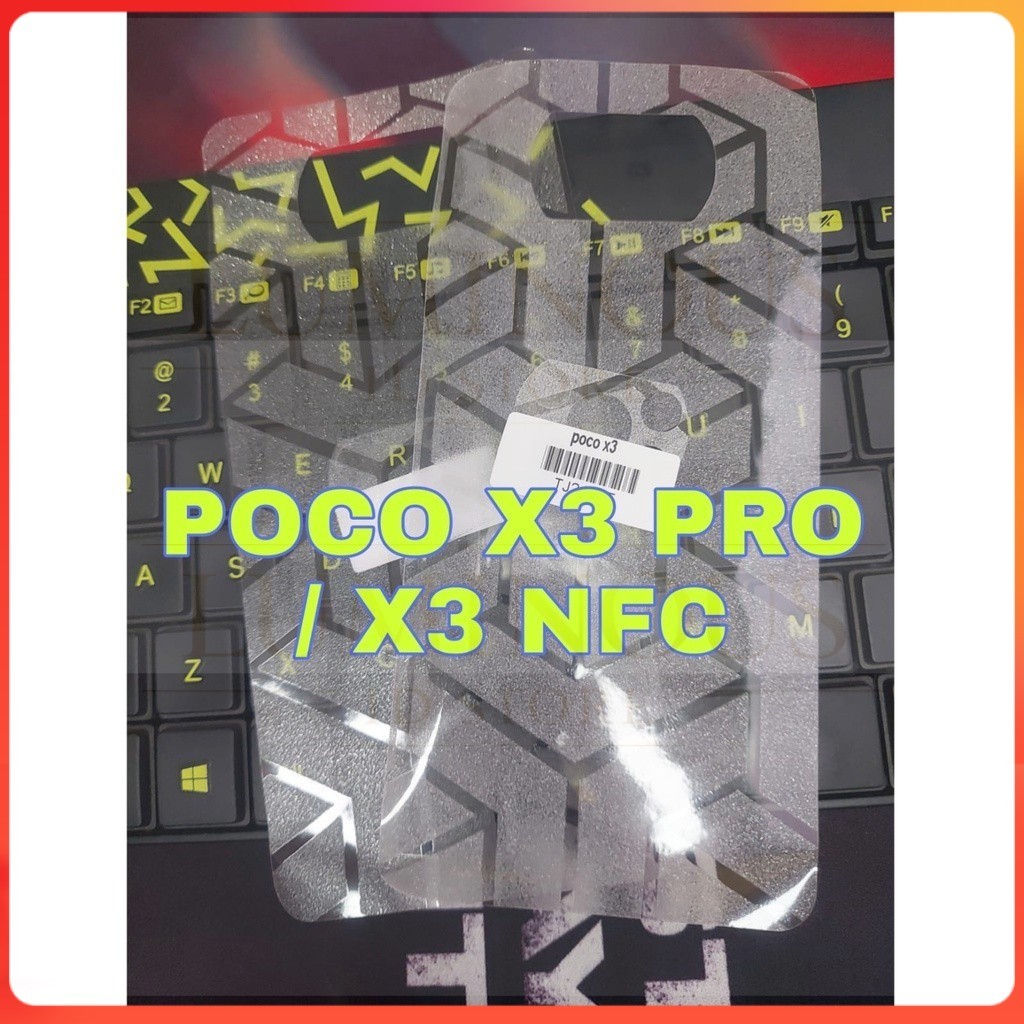 Skin Carbon XIAOMI POCO X3 / POCO X3 PRO / POCO X3 NFC Back Skin Motif Transformers Anti Gores Belak