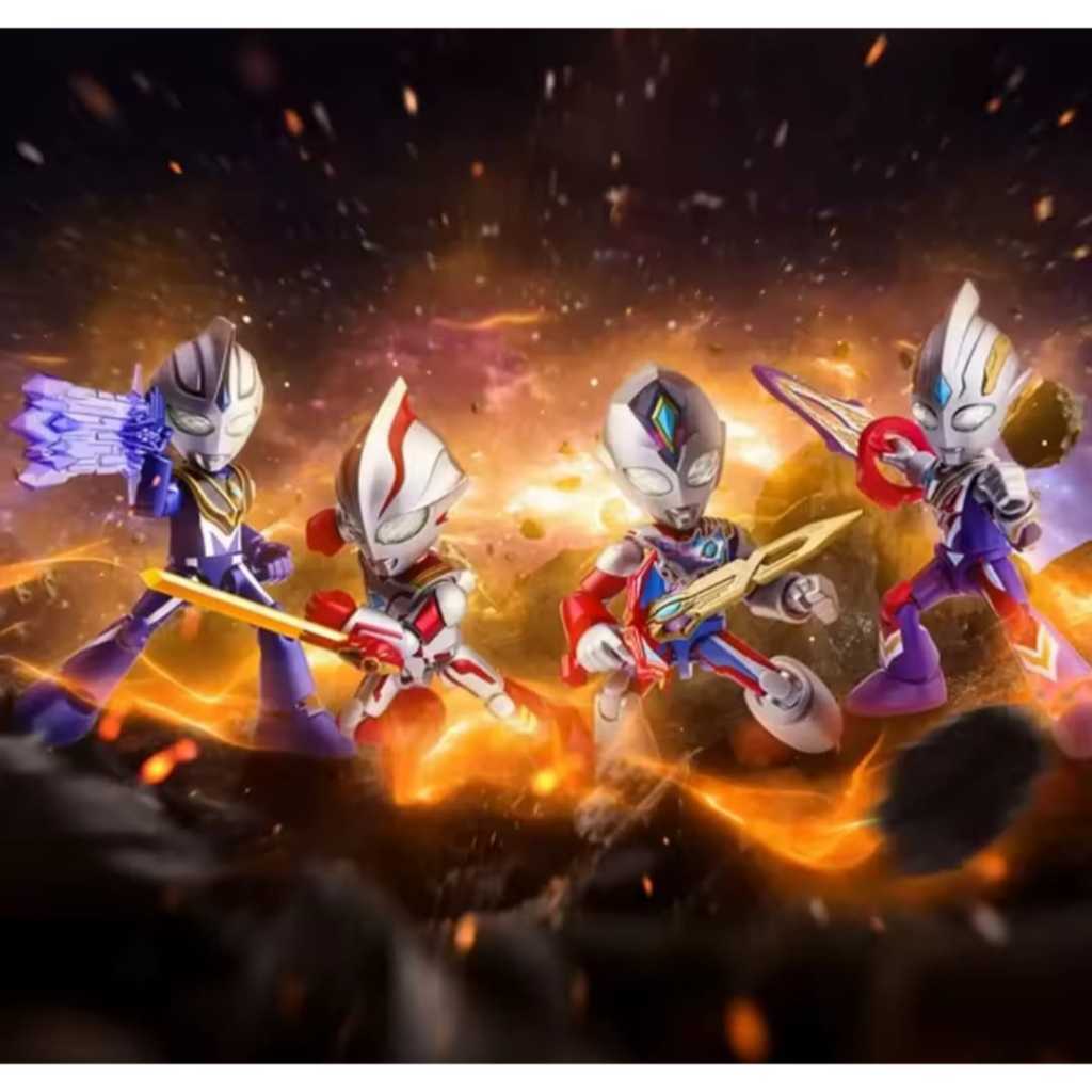 BLOKEES ULTRAMAN SERIES 3 2 1 PRECOOL EDITION MODEL KITS ACTION FIGURE ULTRAMAN TIGA MEBIUS DECKER T
