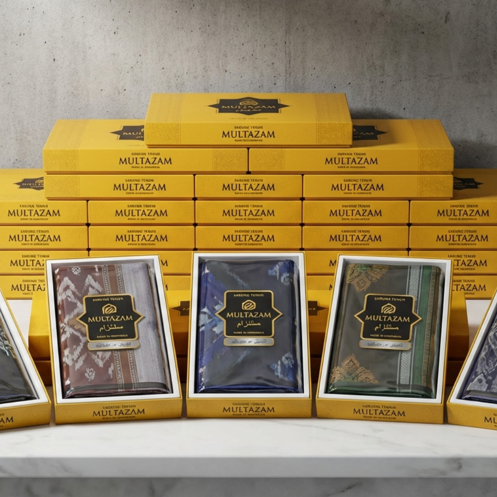 Multazam Sarung Tenun Dewasa Pria | Sarung Sholat Adem Halus Grosir Ecer Murah