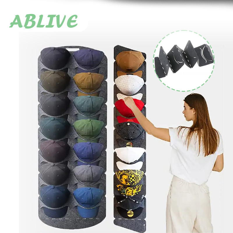 Tempat Topi Gantung Tempat Penyimpanan Topi Hat Storage Tas Cantolan Topi Dinding Display Topi Felt 