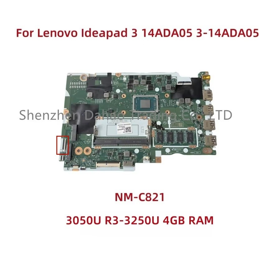 NM-C821 For Lenovo Ideapad 3 14ADA05 3-14ADA05 Laptop Motherboard With 3050U R3-3250U 4GB FRU:5B20S4