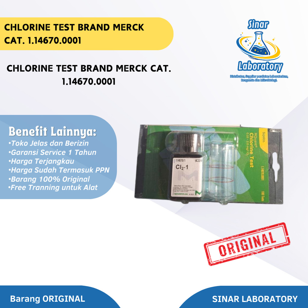 Chlorine Test Merck 1.14670.0001