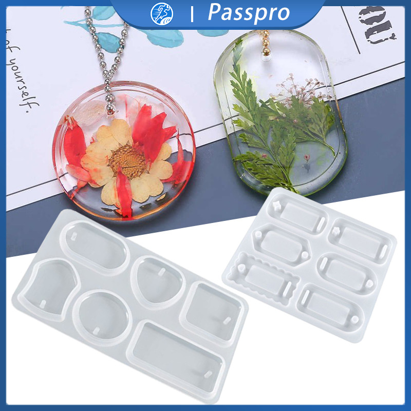 Cetakan Silikon Liontin Cetakan Resin Kalung Cetakan Resin Anting Cetakan Resin Epoxy Cetakan DIY Li