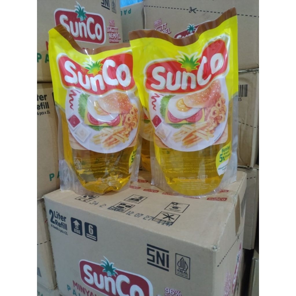 Minyak Goreng Sunco Pouch 2 Liter Rasa Gurih KEBUTUHAN POKOK SEHARI HARI BAHAN PANGAN PAKET SEMBAKO 