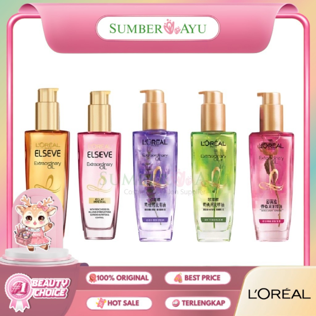 Loreal Paris Elseve Extraordinary Oil Rich ,Rose , Lavender , Eclat Imperial ,Jasmine Hair Treatment