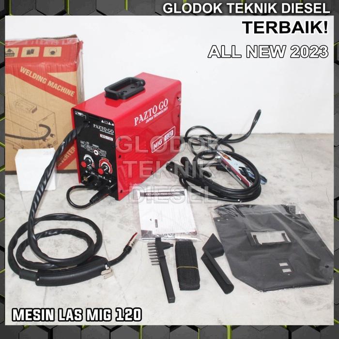 HEATTIME PAZTO MESIN LAS MIG 120 A CO2 TANPA GAS WELDING MIGi GASLESS JAPAN - Mesin Las Saja