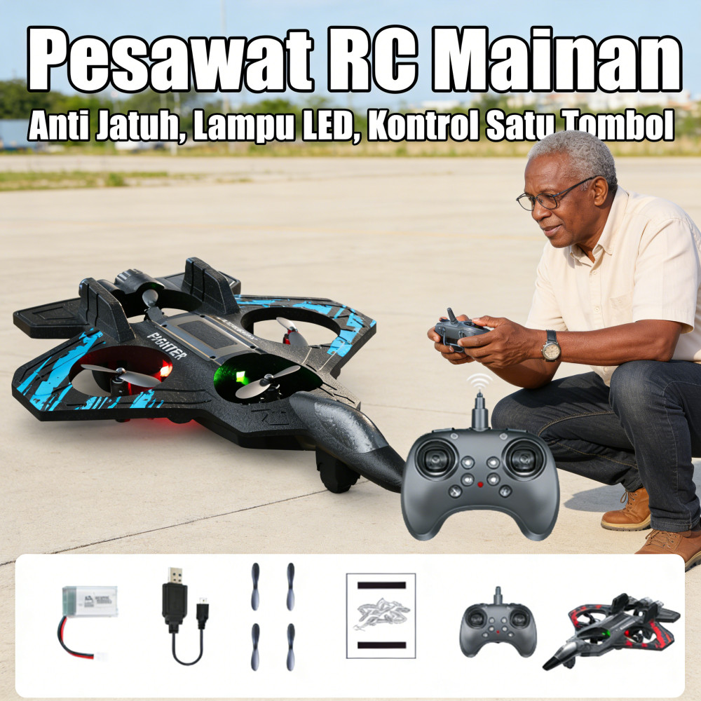 Mainan Pesawat Airplane Toy Rc Foam Glider Pesawat Terbang Led Pesawat Remote Control Pesawat