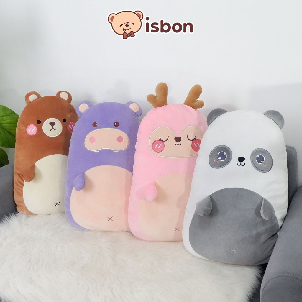 ISTANA BONEKA Bantal Shape Moomba Bantal Tidur Karakter Bear Panda Sandaran Kursi Mainan Anak Hadiah