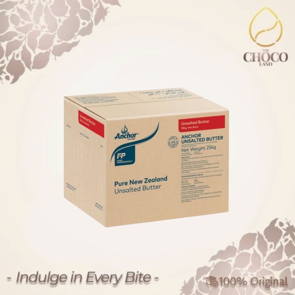 ANCHOR Butter Unsalted 25kg – Mentega Premium Asli untuk Bakery & Pastry Profesional
