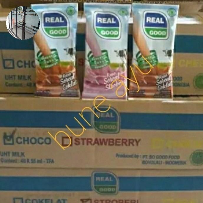 susu real good bantal 50ml(1 dus isi 48 pcs) - Coklat