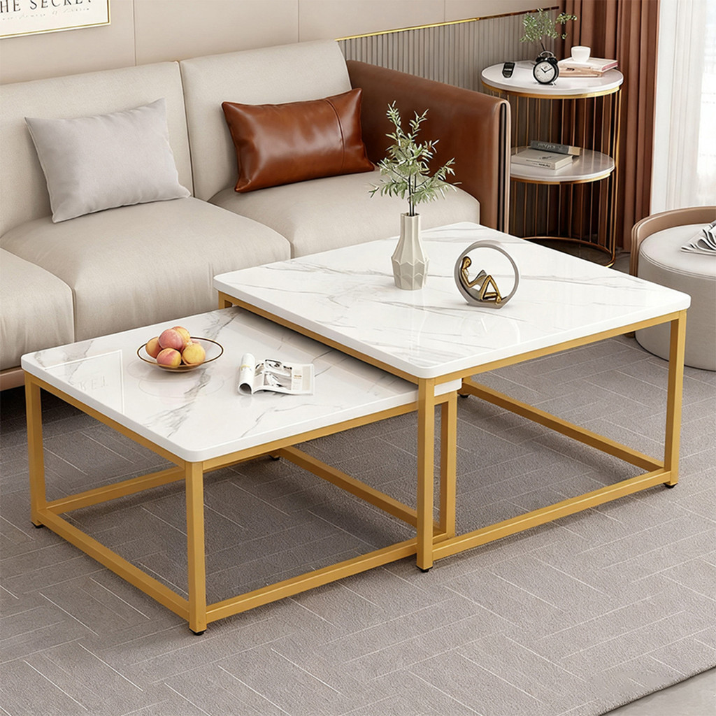 Homedoki Meja Ruang Tamu Minimalis/Meja Kopi/Meja Minimalis/Meja Tamu Minimalis Modern/Meja Kecil