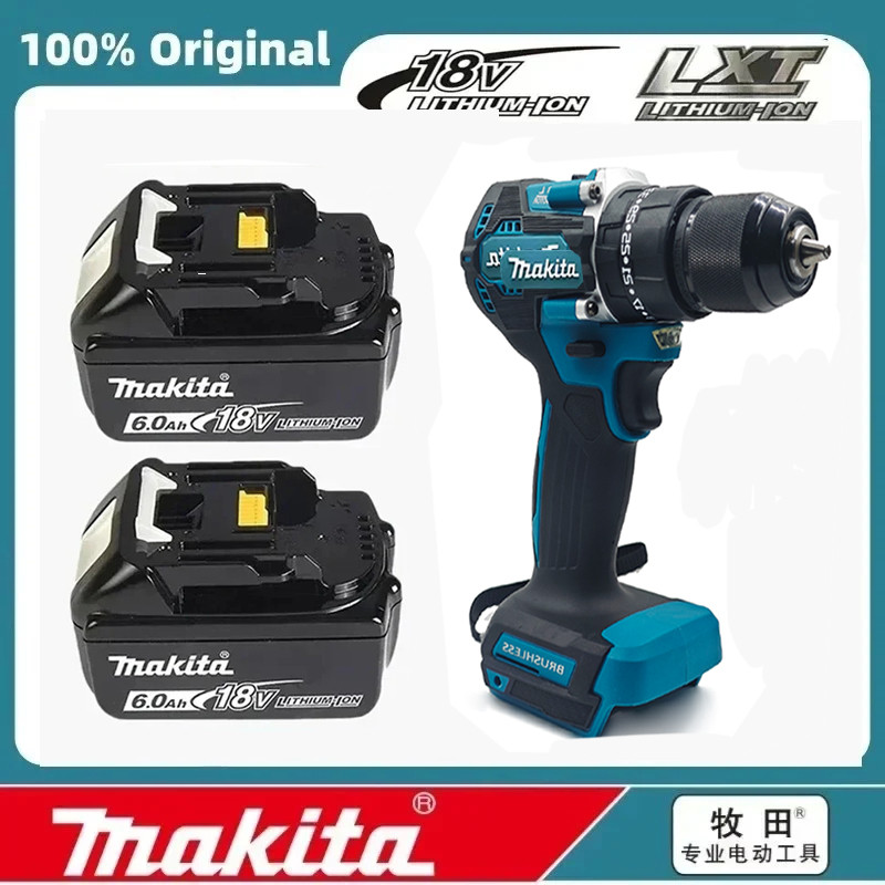 100% Makita DDF487 18V Screwdriver Brushless Drill Impact Drill Power Tool Makita 18V Battery  6.0 -