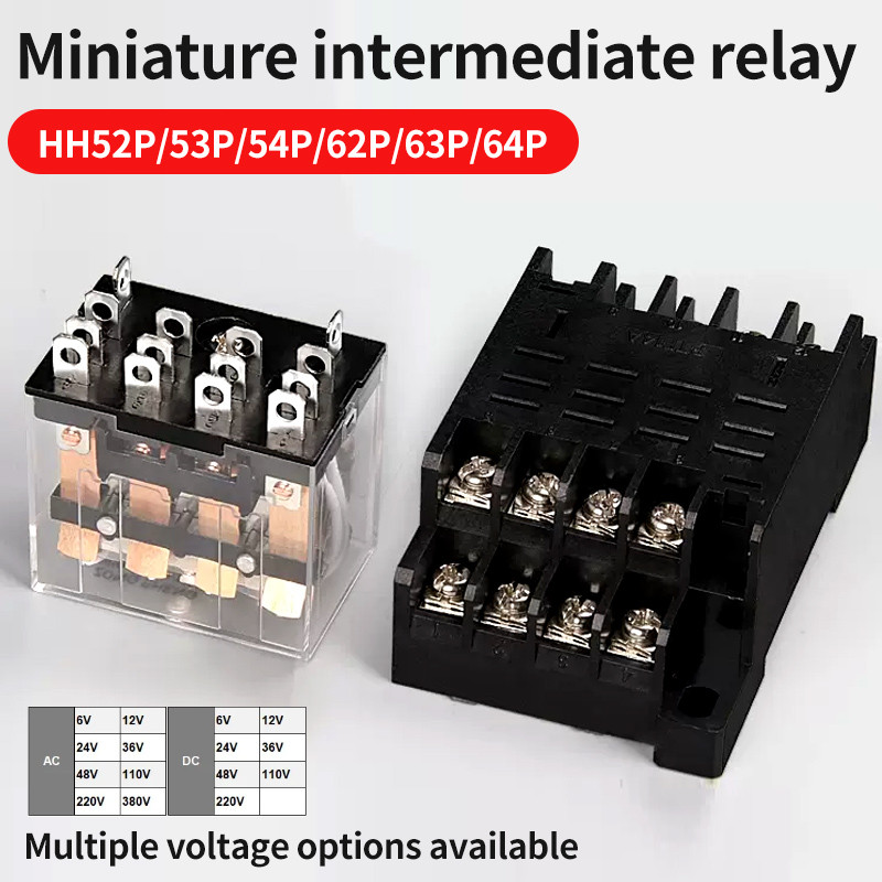 10 PCS Untuk Grosir Relay Kontrol Miniatur Relay Intermediet Kecil AC 12V DC C24 AC220 HH52P HH53P H