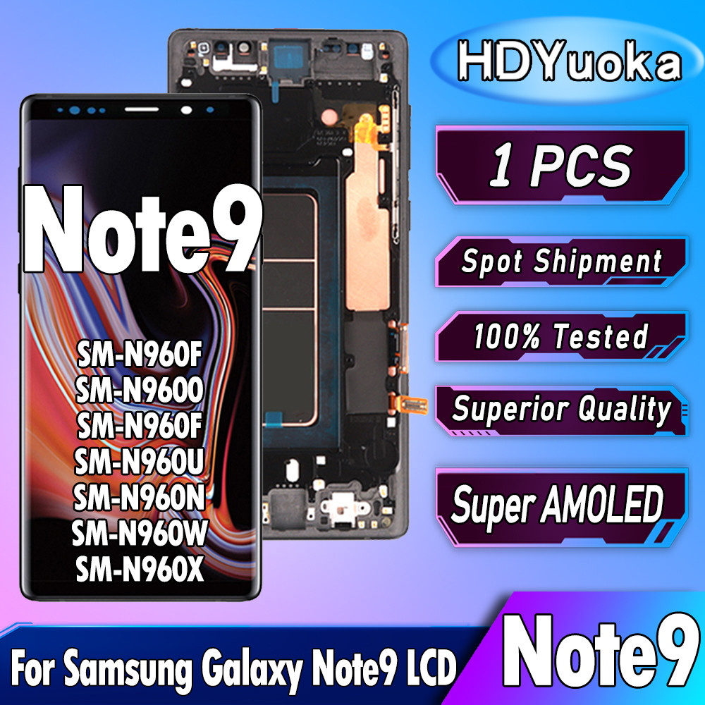 6.4" Super AMOLED For Samsung Galaxy Note9 LCD splay Touch Screen gitizer Replacement For Samsung No