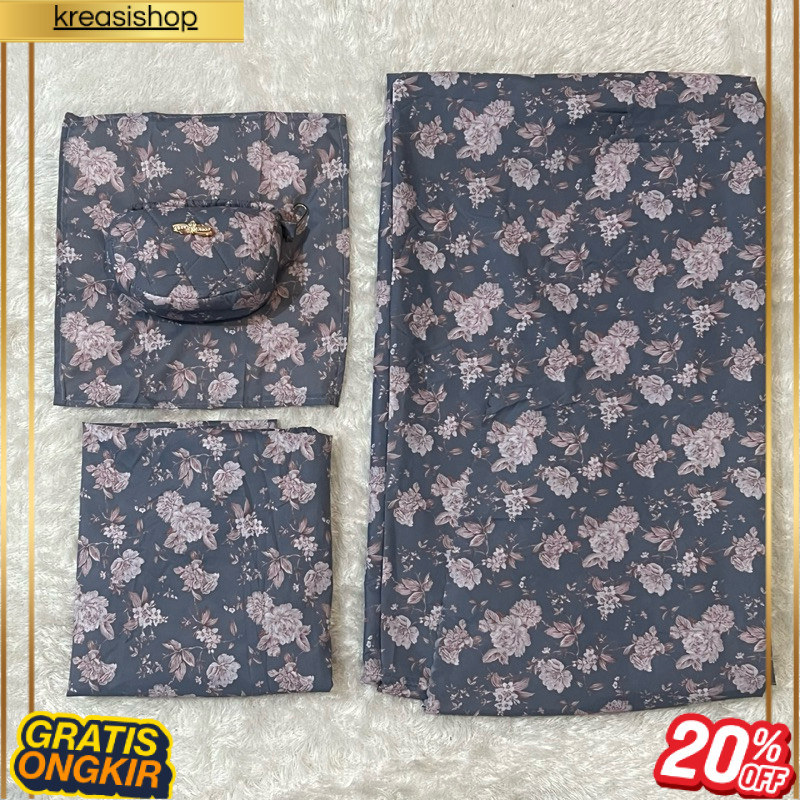 TERLARIS Canican Mukena Dewasa Silk Premium Tas Mini Parasut Korea Premium 2in1 / Mukena Travelling 