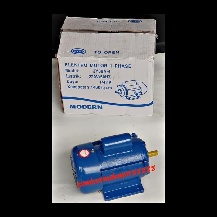 Elektro Motor / Dinamo 1 Phase 1/4 HP MODERN