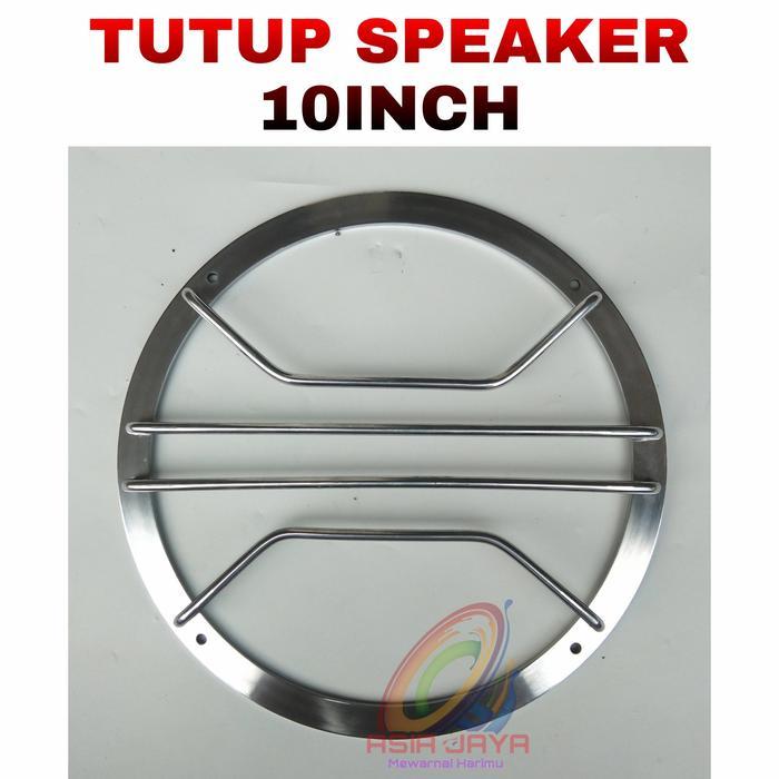 Tutup Speaker Ram 10 inch Besi Stainless