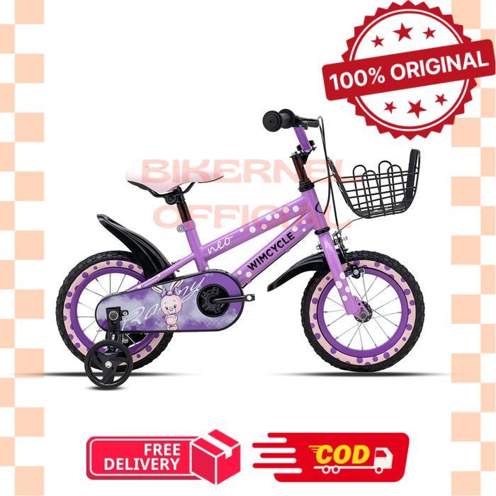 Wimcycle Neo Sepeda Anak [12 Inch] - Rany Purple