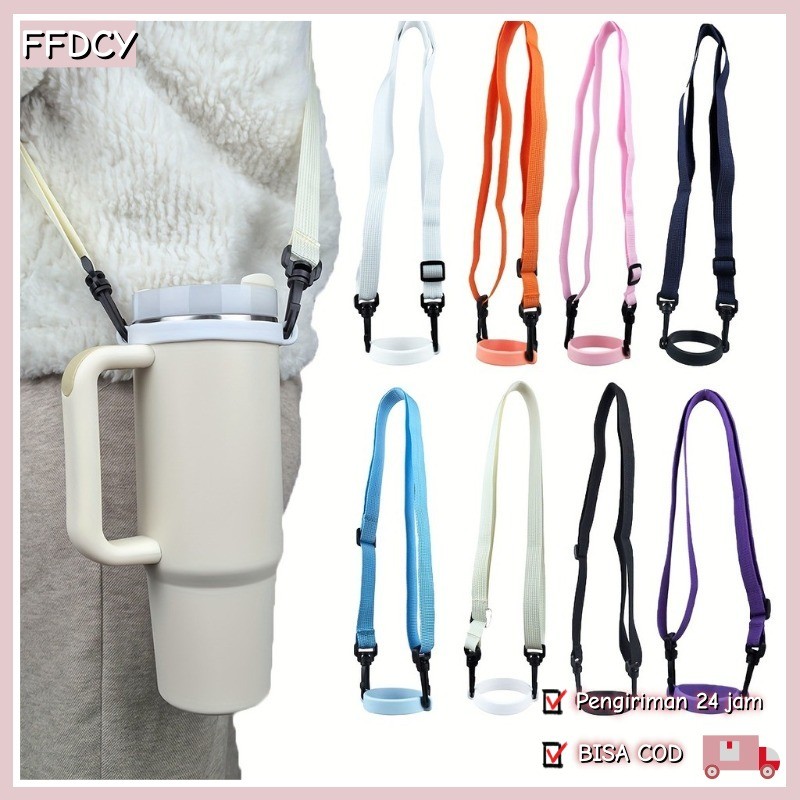 Tali Selempang Gelas Silikon Polos / Tali Bahu Multifungsi / Panjang Dapat Disesuaikan / Cocok Untuk