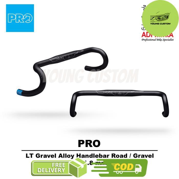 PRO LT Gravel Alloy Handlebar Road Gravel Stang Sepeda Balap Drop Bar - 420mm -young