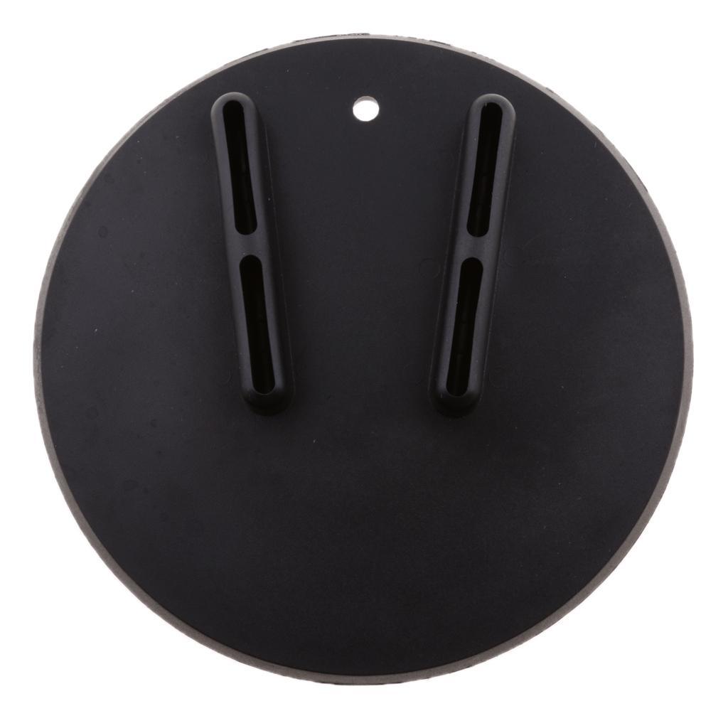 Black Motorcycle Bike Kickstand Jiffy Stand Coaster Pad Puck For