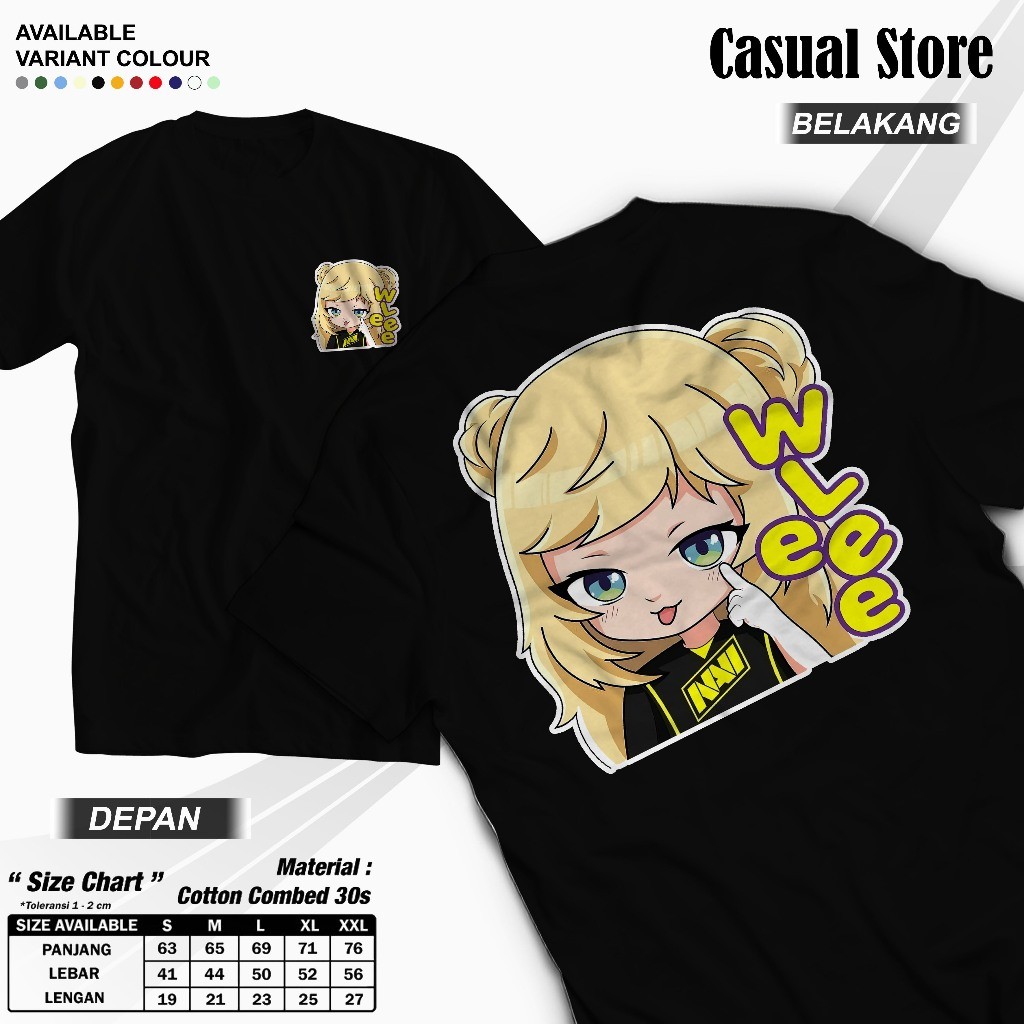 Kaos Emote Mobile Legend - Kaos Atasan Katun Sablon - Kaos Emoji ML - Kaos Emote ML Team MPL Navi Wl