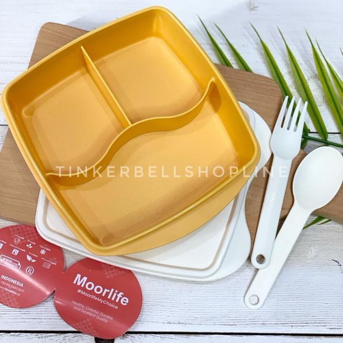 Moorlife Luna Lunch Box Kotak Bekal - Yellow