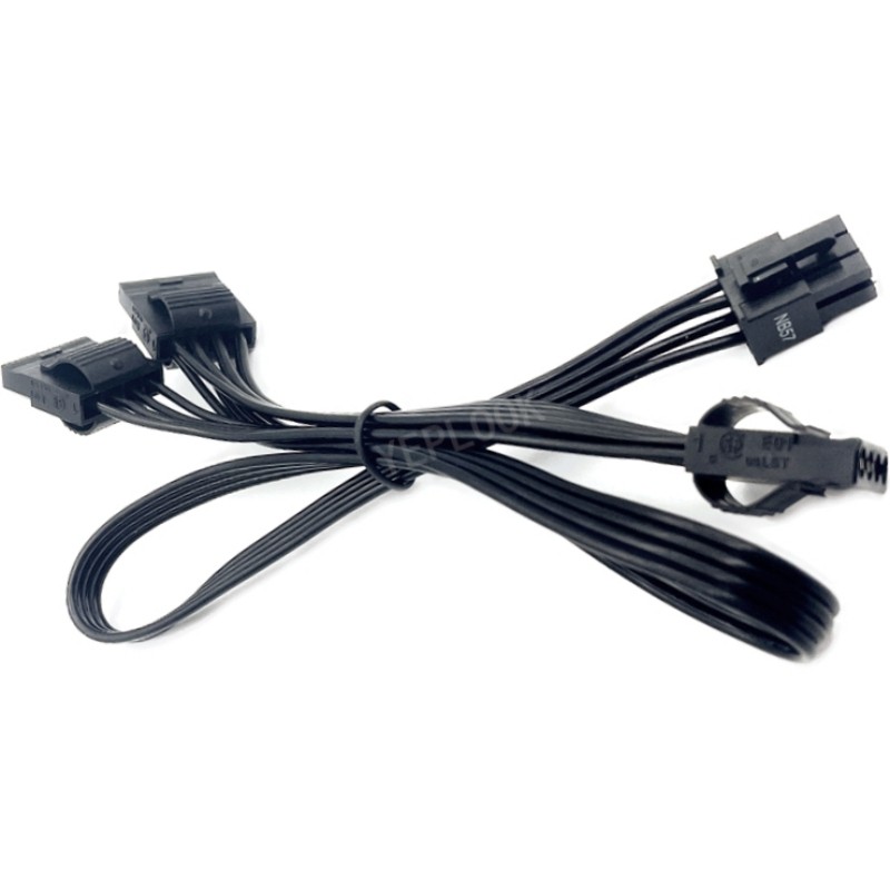 6Pin to 3 Molex Straight PATA Peripheral IDE 4Pin Power Cable for Seasonic FOCUS 850W, 750W, 650W, 5