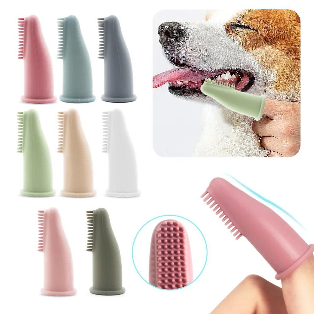 Ultra Soft Silicone Toothbrush Cover Dog Cat Dental Care Cleaning Finger Toothbrush Clean Tool Dog T