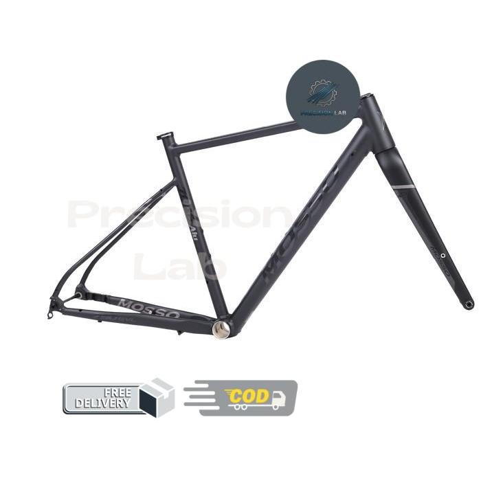 Mosso 790GVL Frame Set Sepeda Gravel [700C] Alloy - Ore Grey, 500 -P.Lab