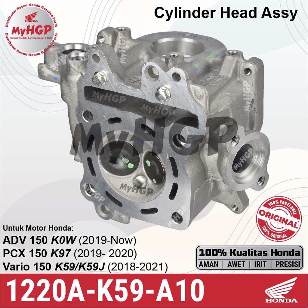 Silinder Head Kepala Mesin Honda Vario PCX ADV 150 1220A-K59-A10 1220AK59A10 1220A K59 A10 125 Cylin