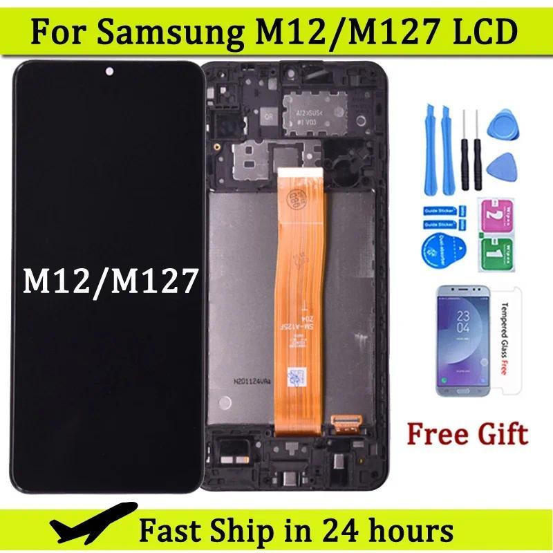 6.5" LCD For Samsung M12 LCD M127 M127F M127M LCD Tou Screen gitizer For Samsung M127 LCD splay