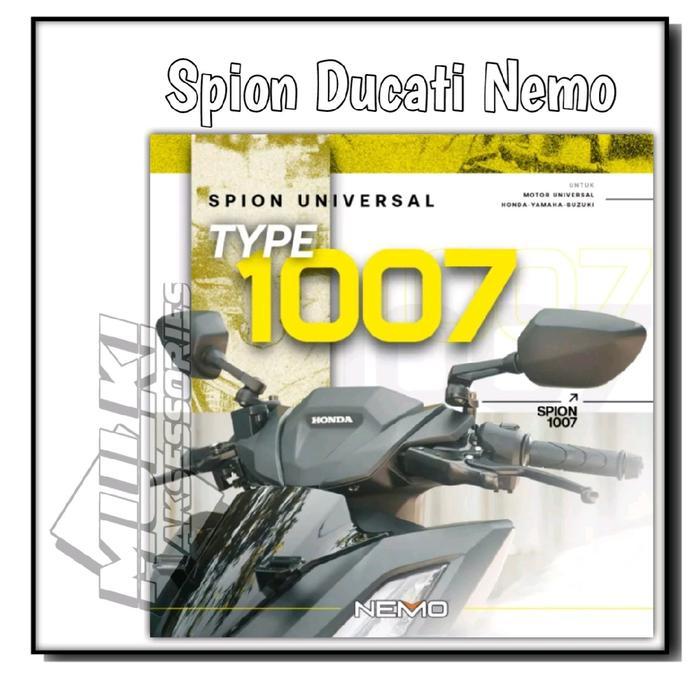 Spion Ducati Nemo 1008 1007 Xmax Original GMA NEMO Vario Nmax Xmax Pcx - 1007 terlaris