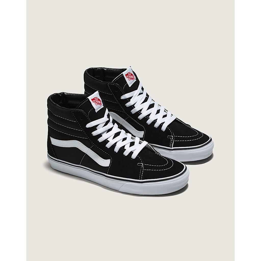 Sepatu Vans SK8-Hi Black White (Classic Core)