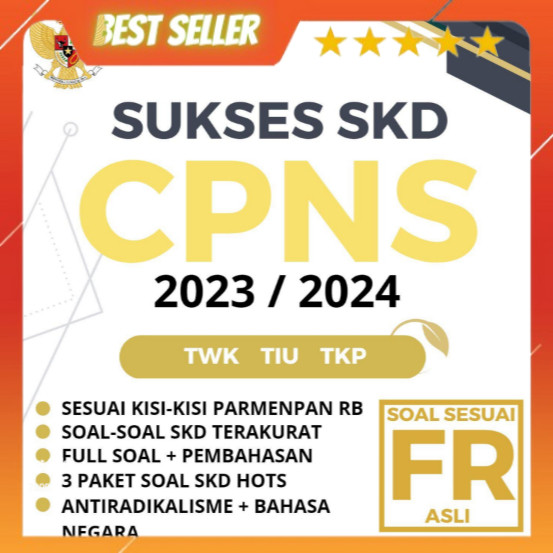 RAJA BUKU SUKSES SKD CPNS 2023/2024 TWK TIU TKP IDO82